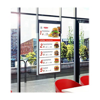 55 اینچ صفحه نمایش LCD دو طرفه تلویزیون دیجیتال تبلیغاتی 3000 نیت