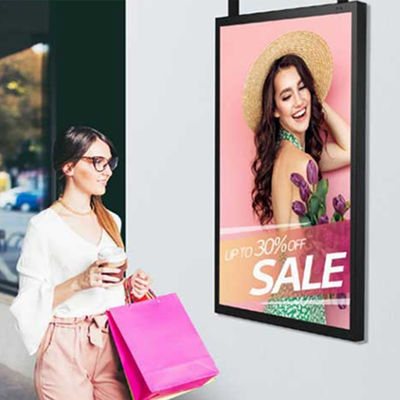 اندازه سفارشی صفحه نمایش LCD پنجره فروشگاه 49 اینچ صفحه نمایش تبلیغاتی FHD